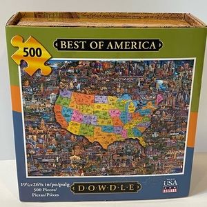 Eric Dowdle 500 Piece Puzzle BEST OF AMERICA 19-1/4" x 26-5/8"